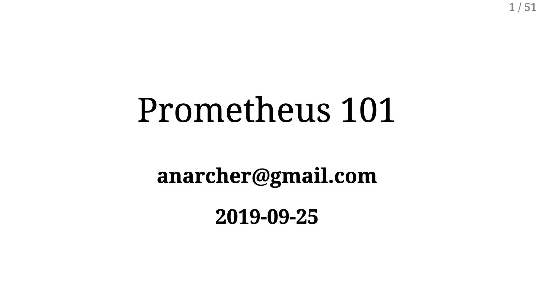 slide: Prometheus 101
